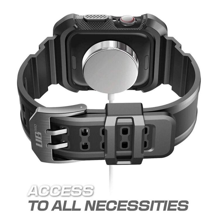 Ремешок Supcase Unicorn Beetle PRO (FW) для Apple Watch 44 / SE 44 / 45 - Black: фото 5 из 6