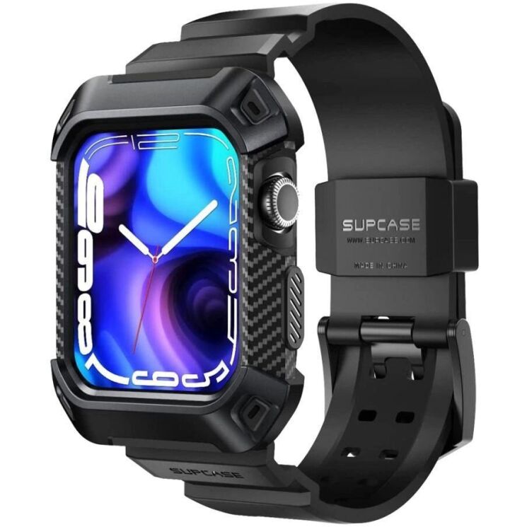 Ремешок Supcase Unicorn Beetle PRO (FW) для Apple Watch 44 / SE 44 / 45 - Black: фото 1 из 6