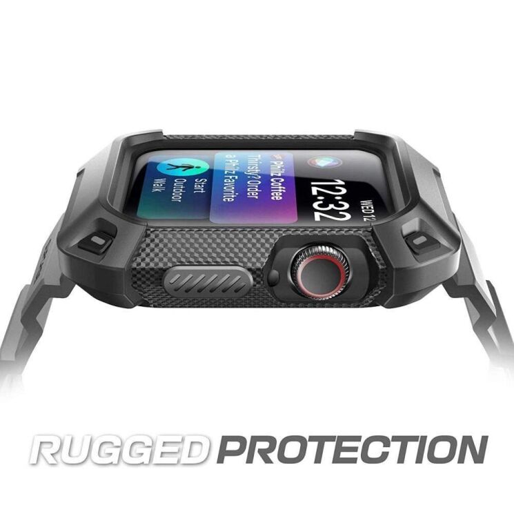 Ремешок Supcase Unicorn Beetle PRO (FW) для Apple Watch 44 / SE 44 / 45 - Black: фото 4 из 6