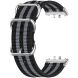 Ремінець UniCase Nylon Braslet для Samsung Galaxy Fit 3 - Black / Grey / Black / Grey / Black (349006C). Фото 3 з 6