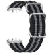Ремінець UniCase Nylon Braslet для Samsung Galaxy Fit 3 - Black / Grey / Black / Grey / Black (349006C). Фото 2 з 6