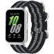 Ремінець UniCase Nylon Braslet для Samsung Galaxy Fit 3 - Black / Grey / Black / Grey / Black (349006C). Фото 1 з 6