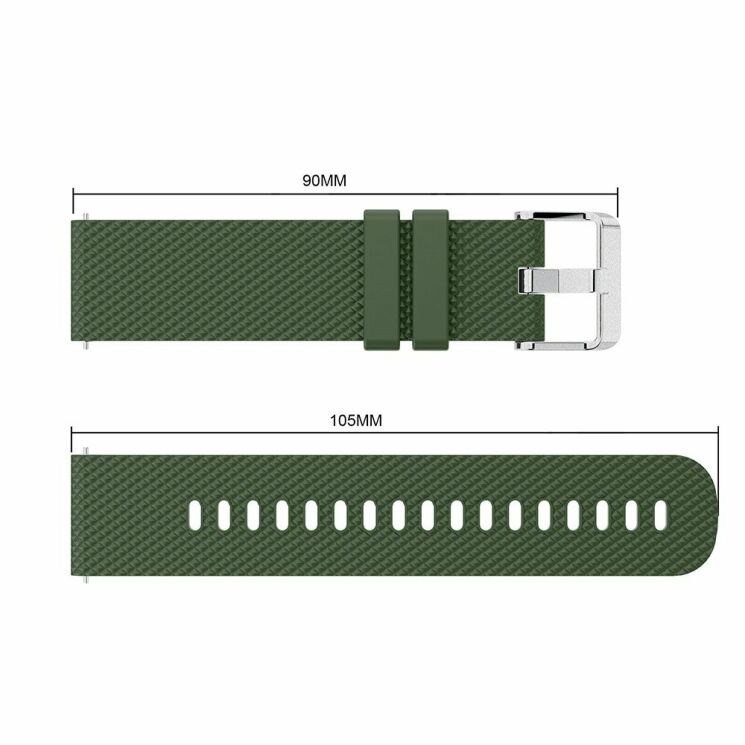 Ремінець UniCase Rhombus Texture для Samsung Watch Active / Active 2 40mm / Active 2 44mm - Green: фото 3 з 3