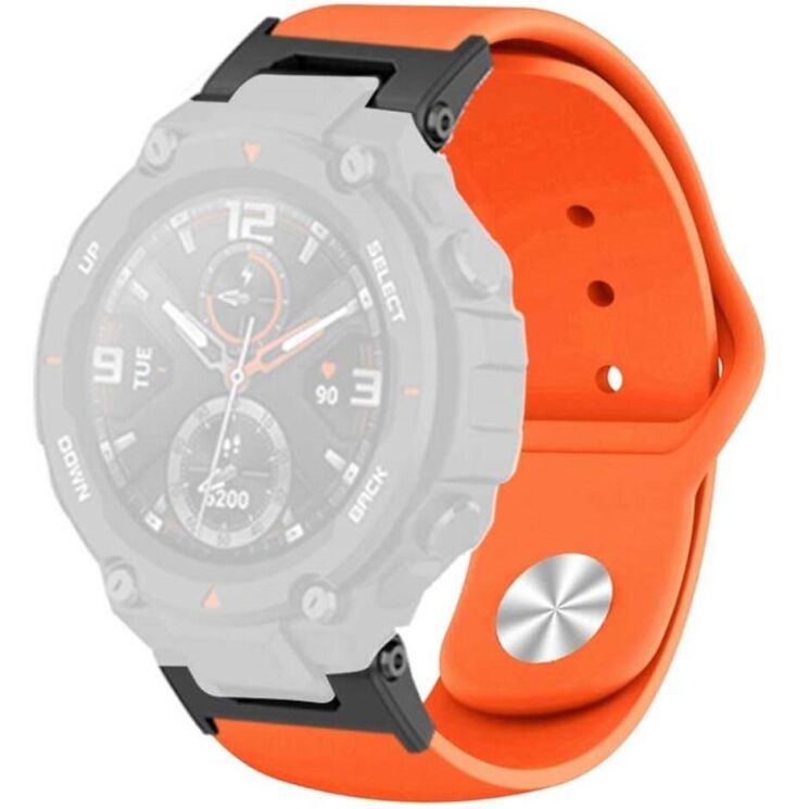 Ремешок UniCase Silicone Strap для Huami Amazfit T-ReX / T-ReX Pro - Orange: фото 1 из 3