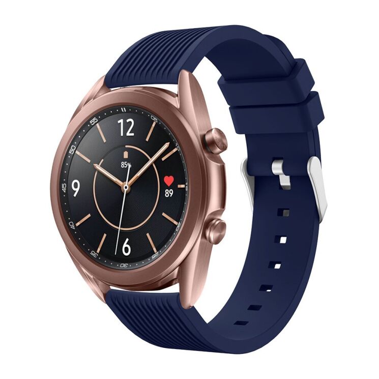 Ремешок UniCase Soft Line для Samsung Galaxy Watch 3 (41mm) - Midnight Blue: фото 4 из 4