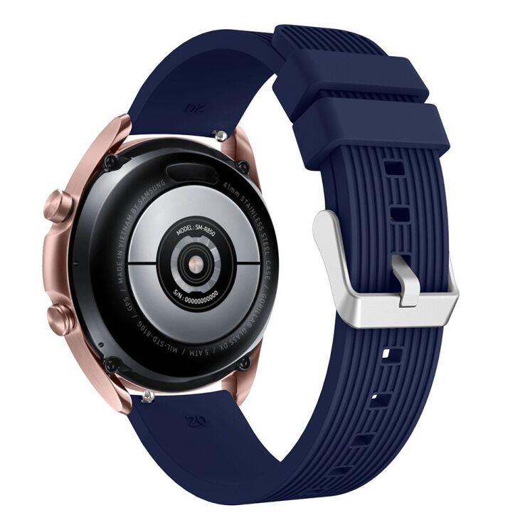 Ремешок UniCase Soft Line для Samsung Galaxy Watch 3 (41mm) - Midnight Blue: фото 1 из 4