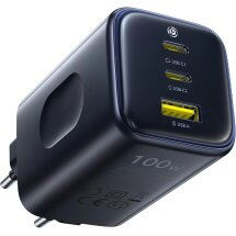 Сетевое зарядное устройство Baseus PicoGo AE11 2C+U (100W) E0121400 - Black: фото 1 из 23