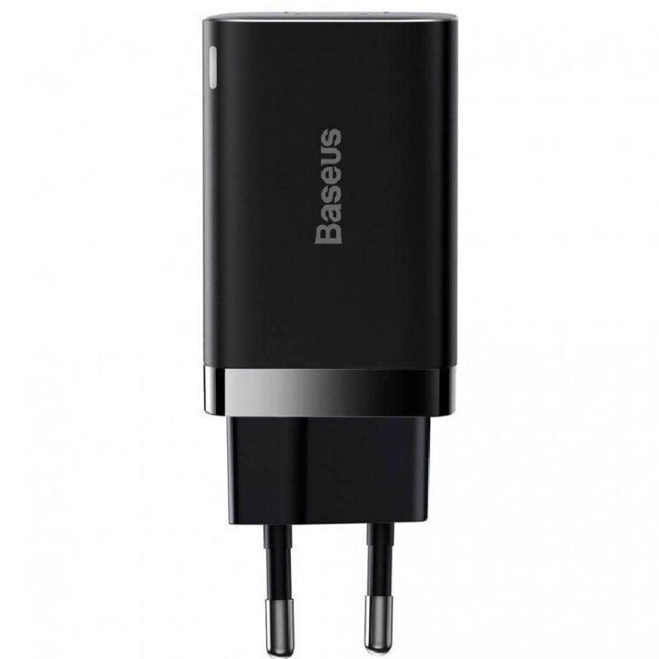 Сетевое зарядное устройство Baseus Super Si Pro Quick Charger C+U (30W) CCSUPP-E01 - Black: фото 2 из 25