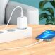 Сетевое зарядное устройство Hoco C104A (20W) + кабель Type-C to Lightning - White (960129W). Фото 9 из 9