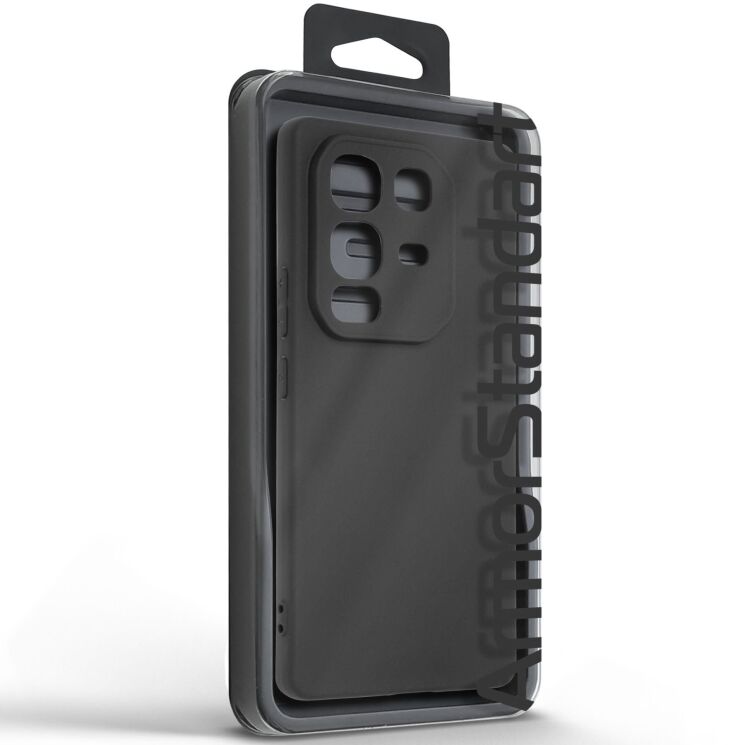 Силиконовый (TPU) чехол ArmorStandart Matte Slim Fit для Infinix Note 50 Pro - Black: фото 3 из 5