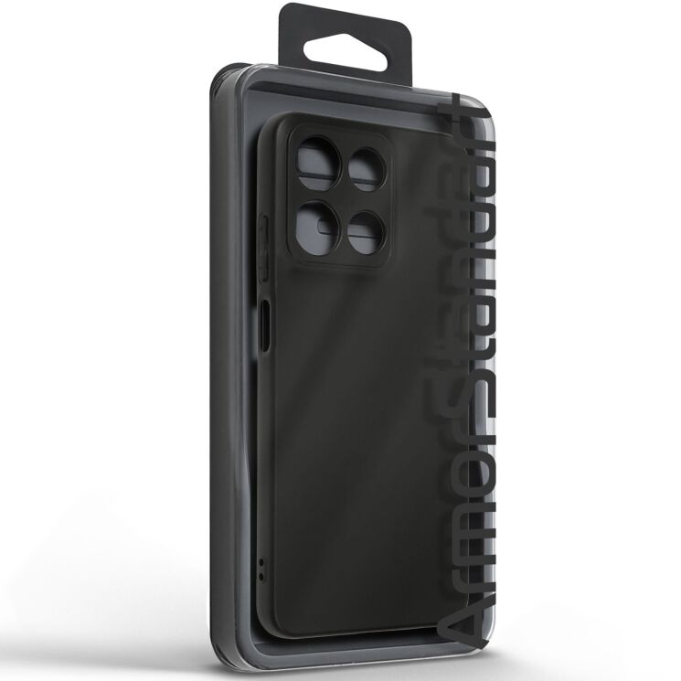 Силиконовый (TPU) чехол ArmorStandart Matte Slim Fit для Motorola Moto G15 - Black: фото 3 из 5