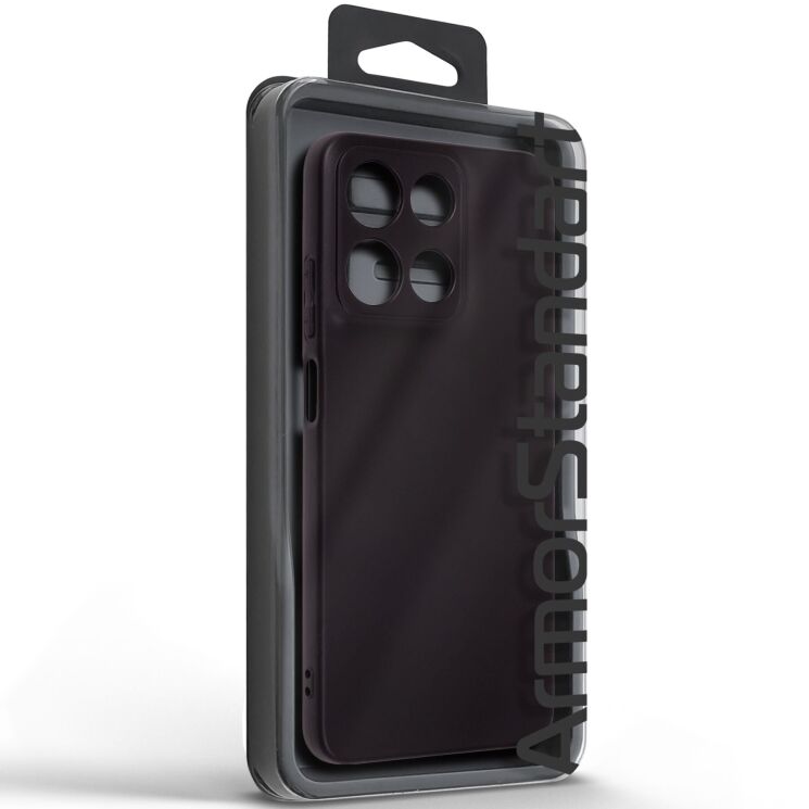 Силиконовый (TPU) чехол ArmorStandart Matte Slim Fit для Motorola Moto G15 Power - Black: фото 3 из 5