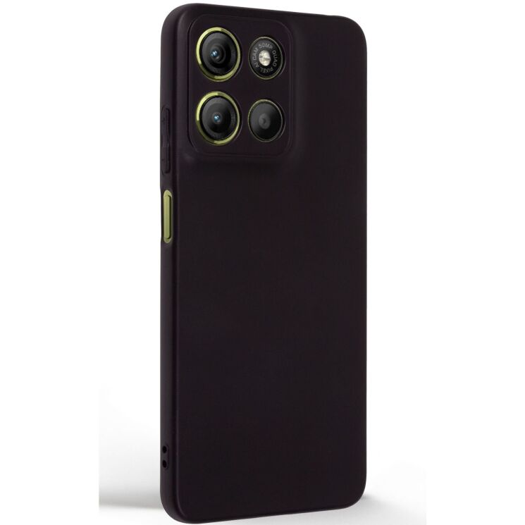 Силиконовый (TPU) чехол ArmorStandart Matte Slim Fit для Motorola Moto G15 Power - Black: фото 2 из 5