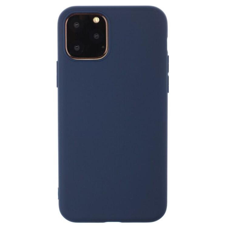 Силиконовый (TPU) чехол Deexe Matte Case для Apple iPhone 15 Pro Max - Blue: фото 1 из 4