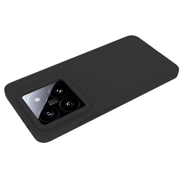 Силиконовый (TPU) чехол Deexe Matte Case для Xiaomi 14T Pro - Black: фото 3 из 5