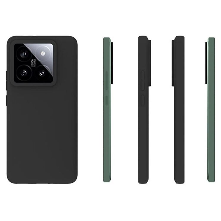 Силиконовый (TPU) чехол Deexe Matte Case для Xiaomi 14T Pro - Black: фото 5 из 5