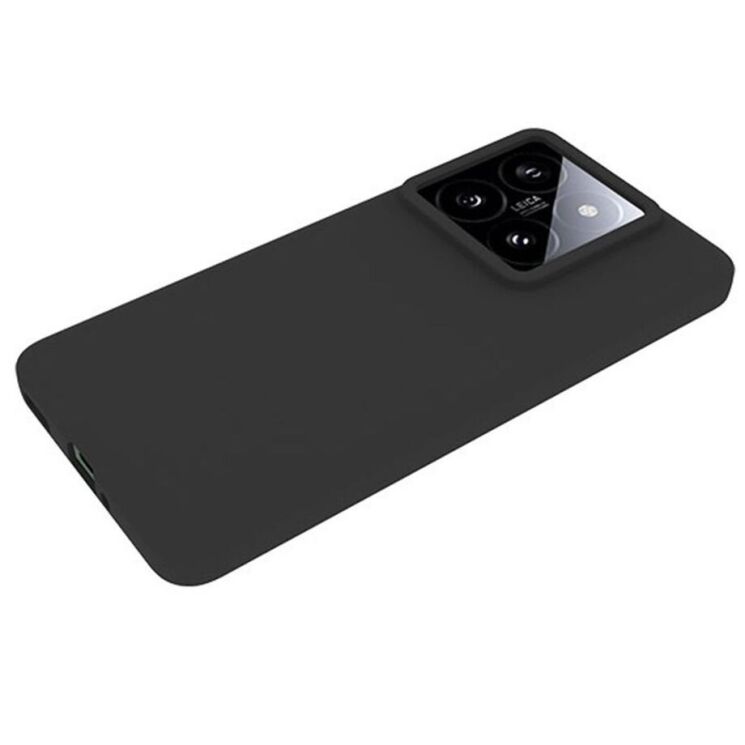 Силиконовый (TPU) чехол Deexe Matte Case для Xiaomi 14T Pro - Black: фото 2 из 5