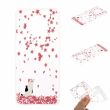 Силиконовый (TPU) чехол Deexe Pretty Glossy для OnePlus 7T - Cat and Flower Tree (239642F)