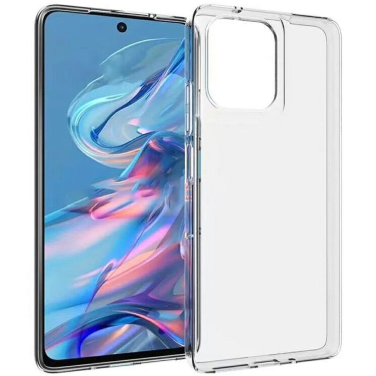 Силиконовый (TPU) чехол Deexe UltraThin для Motorola Moto G75 - Transparent: фото 1 из 4