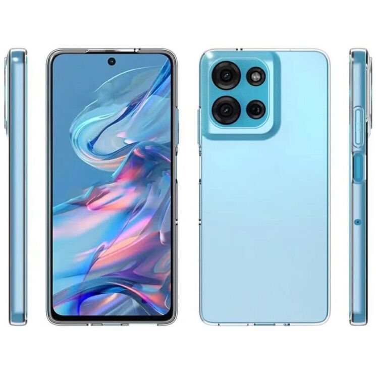 Силиконовый (TPU) чехол Deexe UltraThin для Motorola Moto G75 - Transparent: фото 4 из 4