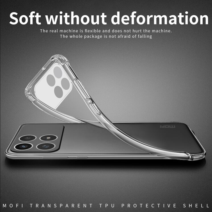 Силіконовий (TPU) чохол MOFI Thin Guard для Xiaomi Poco F8 Pro - Transparent (403509T) Силіконовий (TPU) чохол MOFI Thin Guard для Xiaomi Poco F8 Pro - Transparent: фото 3 з 9