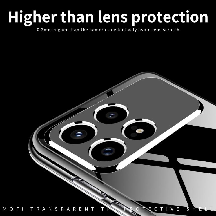 Силіконовий (TPU) чохол MOFI Thin Guard для Xiaomi Poco F8 Pro - Transparent (403509T) Силіконовий (TPU) чохол MOFI Thin Guard для Xiaomi Poco F8 Pro - Transparent: фото 4 з 9