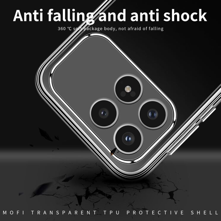 Силіконовий (TPU) чохол MOFI Thin Guard для Xiaomi Poco F8 Pro - Transparent (403509T) Силіконовий (TPU) чохол MOFI Thin Guard для Xiaomi Poco F8 Pro - Transparent: фото 8 з 9