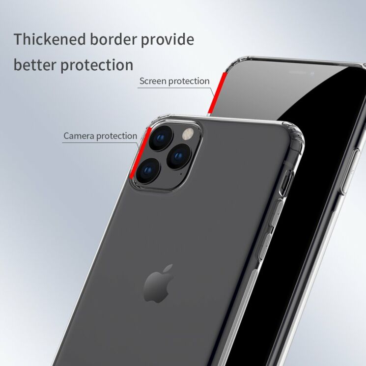 Силіконовий (TPU) чохол NILLKIN Nature для Apple iPhone 11 Pro Max - Transparent: фото 10 з 17