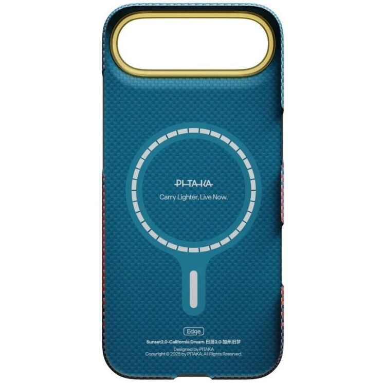 Ультратонкий чехол Pitaka Edge Case California Dream для iPhone Air (SCD1703A) - Blue / Rose: фото 3 из 10