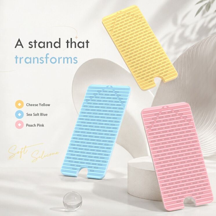 Універсальна підставка LEREACH AirLift Series MagicMat для смартфонів - Pink: фото 7 з 12