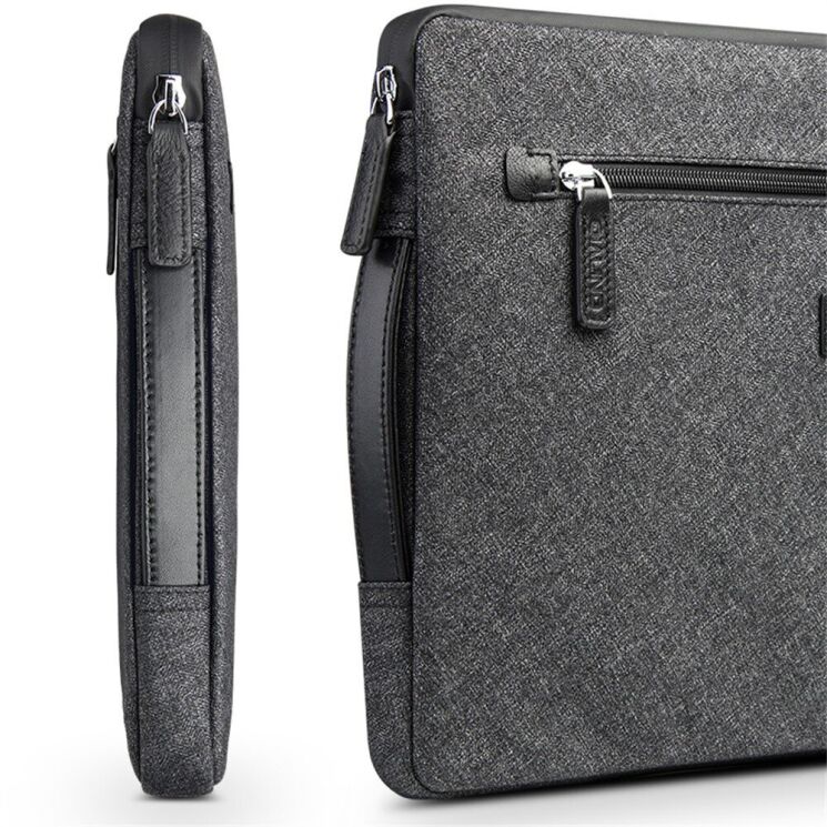 Универсальная сумка QIALINO Sleeve Bag для планшетов и ноутбуков диагональю до 13 дюймов - Black: фото 3 из 12