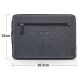Универсальная сумка QIALINO Sleeve Bag для планшетов и ноутбуков диагональю до 13 дюймов - Black (981165B). Фото 12 из 12