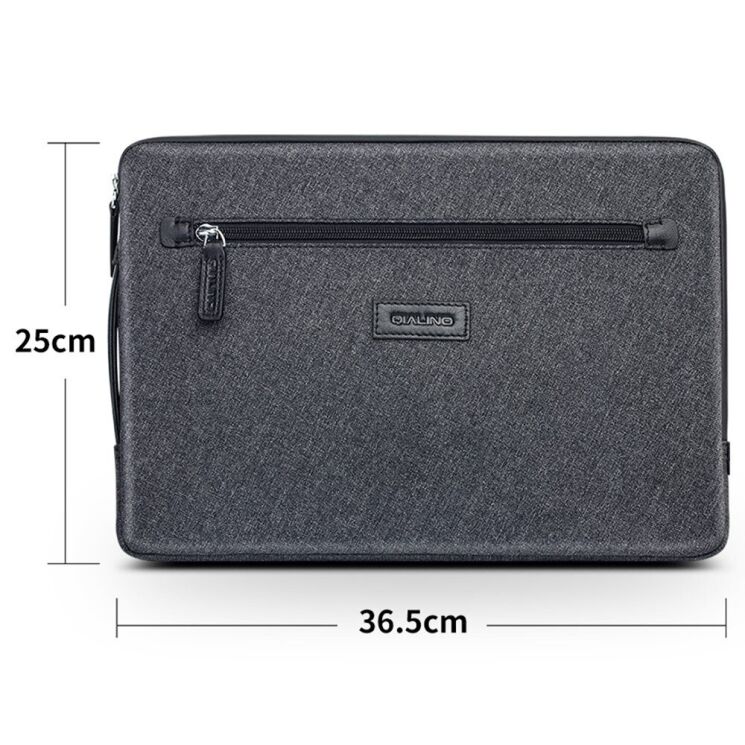 Универсальная сумка QIALINO Sleeve Bag для планшетов и ноутбуков диагональю до 13 дюймов - Black: фото 12 из 12