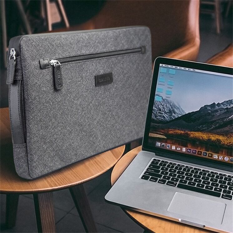 Универсальная сумка QIALINO Sleeve Bag для планшетов и ноутбуков диагональю до 13 дюймов - Black: фото 9 из 12