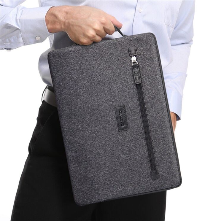 Универсальная сумка QIALINO Sleeve Bag для планшетов и ноутбуков диагональю до 13 дюймов - Black: фото 10 из 12