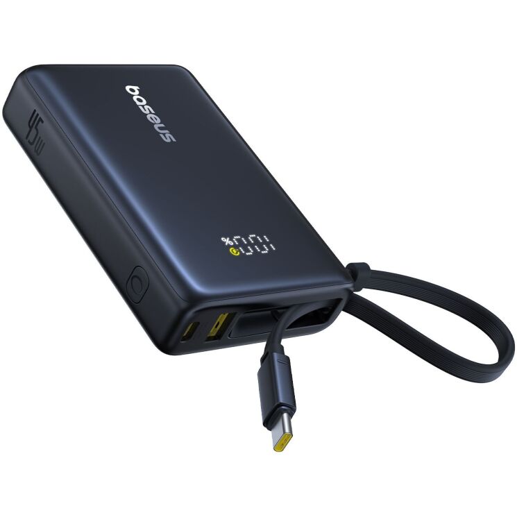 Внешний аккумулятор Baseus PicoGo 45W (10000mAh) + кабель Type-C P10076803123-00 - Black: фото 3 из 23
