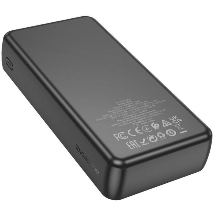 Зовнішній акумулятор BOROFONE BJ56A 22.5W + PD20W (20000mAh) - Black: фото 4 з 6