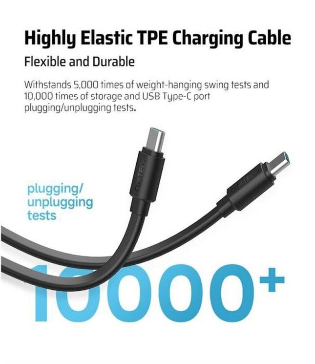 Внешний аккумулятор CUKTECH PB200N 55W (20000mAh) - Gray: фото 8 из 17