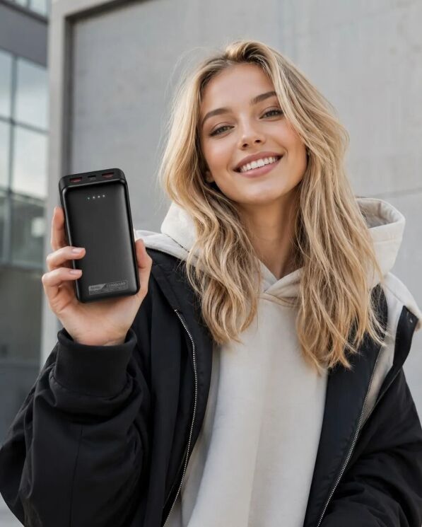 Внешний аккумулятор Hoco DB130 Tridentis PD30W (20000mAh) - Black (995769B) Внешний аккумулятор Hoco DB130 Tridentis PD30W (20000mAh) - Black: фото 9 из 9