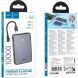 Внешний аккумулятор Hoco J170 22.5W + PD20W (10000mAh) + кабель Type-C to Type-C - Black (995700B). Фото 4 из 5