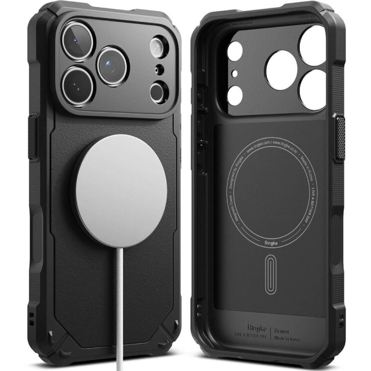 Защитный чехол Ringke Rugged Gear Magnetic для iPhone 18 Pro Max (8800380462267) - Black (423987B) Защитный чехол Ringke Rugged Gear Magnetic для iPhone 18 Pro Max (8800380462267) - Black: фото 2 из 19
