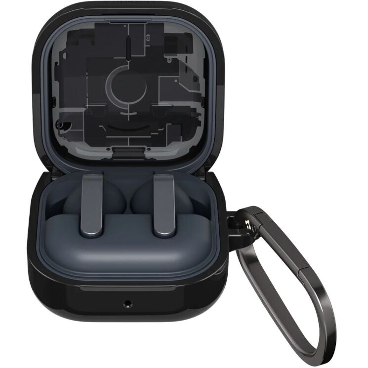 Захисний чохол Spigen Ultra Hybrid Zero One (FH) для Samsung Galaxy Buds 4 / Buds 4 Pro (ACS11201) - Black: фото 2 з 14