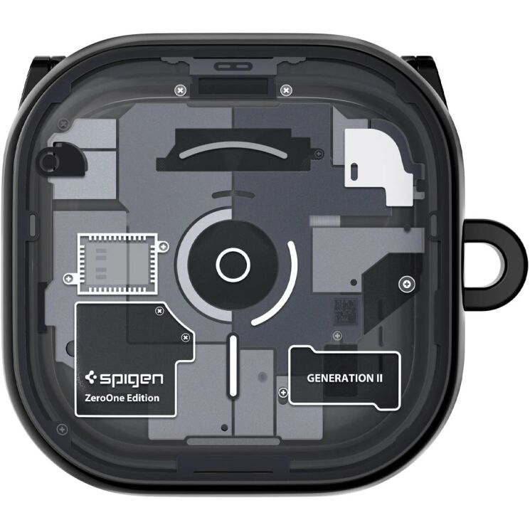 Захисний чохол Spigen Ultra Hybrid Zero One (FH) для Samsung Galaxy Buds 4 / Buds 4 Pro (ACS11201) - Black: фото 3 з 14