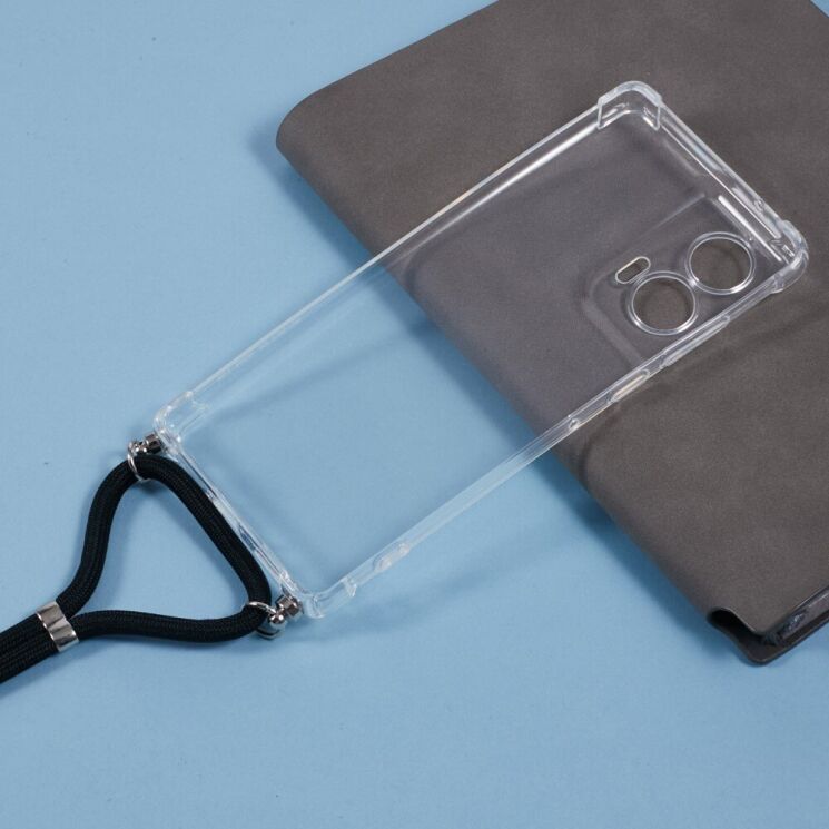 Захисний чохол UniCase AirBag with Strap для Motorola Edge 50 Fusion - Transparent: фото 2 из 5