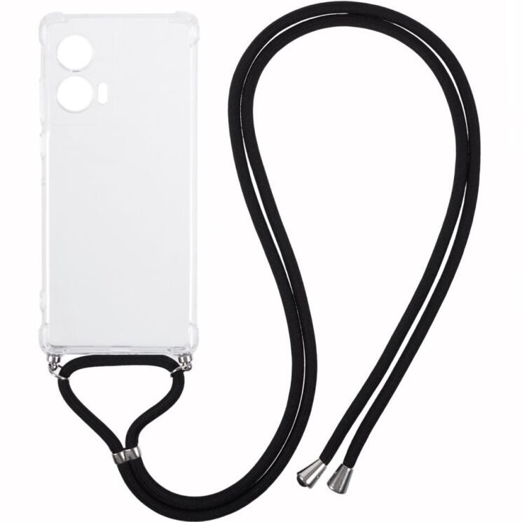 Захисний чохол UniCase AirBag with Strap для Motorola Edge 50 Fusion - Transparent: фото 1 из 5