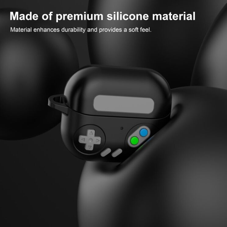 Защитный чехол Deexe Game Design для Samsung Galaxy Buds 3 Pro - Black: фото 3 из 5