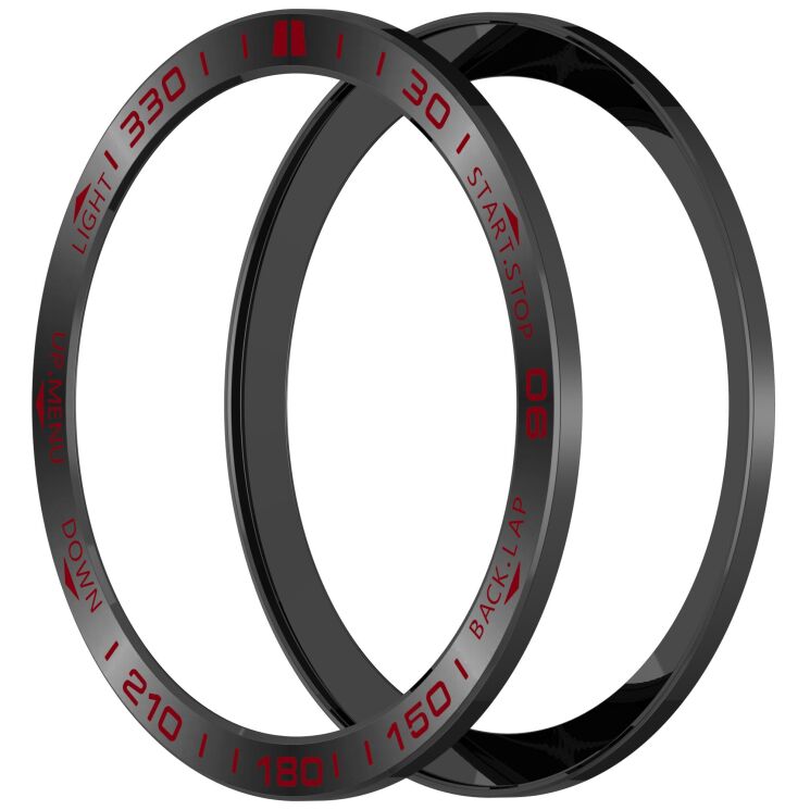 Захисна накладка Deexe Bezel Guard для Garmin Quatix 8 (47mm) - Black / Red (369701BR) Захисна накладка Deexe Bezel Guard для Garmin Quatix 8 (47mm) - Black / Red: фото 4 з 6