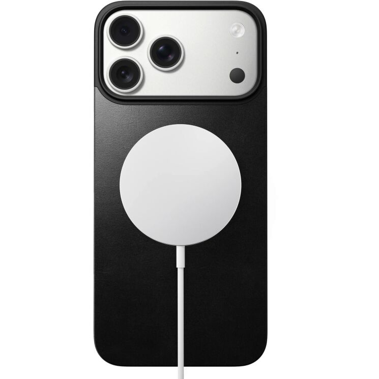 Защитная накладка Nomad Mag Leather Back для iPhone 17 Pro Max (NM014391858) - Black: фото 2 из 11