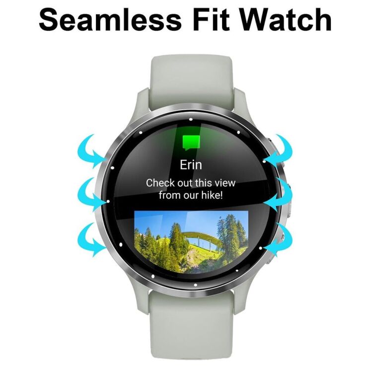 Защитная пленка Deexe 3D Film для Garmin Venu 3S - Black: фото 4 из 5