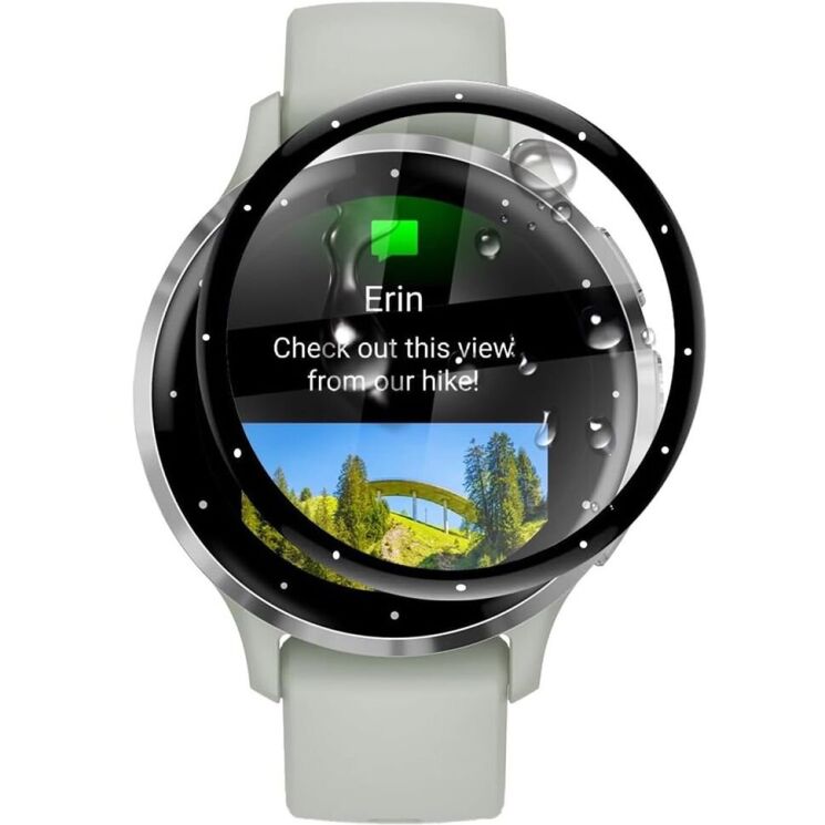 Защитная пленка Deexe 3D Film для Garmin Venu 3S - Black: фото 1 из 5